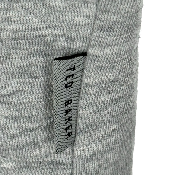 Men’s Ted Baker Size 6 (US XXL) Gray Short Sleeve Polo w Button Pocket - Picture 6 of 9